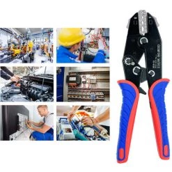 SUPERSELLER Pince à Sertir Et Coupe Cable électroportatif Outil De Sertissage à Changement Rapide 025-6 Mm² (23-10 AWG) Pince à Sertir Multifonction à Cliquet Pour Connecteurs Thermorétractables Bornes Isolées Et En Nylon -Scie électrique portative Soldes 51373745 3