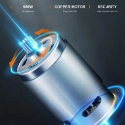 SUPERSELLER Scie à Chaîne électroportative Mini Tronçonneuse Portable Rechargeable Alimenté Tronçonneuse électrique Protable Tronçonneuse Coupe-bois Sécateur Tronçonneuse Pour Arbre De Noël Jardin Branche D'arbre Ranch Coupe De Bois, Prise Britannique - Prise Britann -Scie électrique portative Soldes 51648012 4