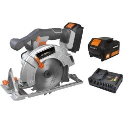 BATAVIA Scie Circulaire Sans Fil 18V MAXXPACK | Incl. Batterie 4.0Ah Et Chargeur Rapide