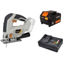 BATAVIA Scie Sauteuse Sans Fil 18V MAXXPACK | Incl. Batterie 4.0Ah Et Chargeur Rapide