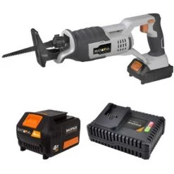 BATAVIA Scie Alternative Sans Fil 18V MAXXPACK | Incl. Batterie 4.0Ah Et Chargeur Rapide