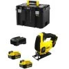 STANLEY FATMAX V20 Scie Sauteuse STANLEY FatMax SFMCS600M2T (2 X 4,0 Ah Chargeur TSTAK VI)