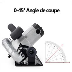 MERKMAK Scie Circulaire Electrique Reversible 1800W 180mm Profondeur De Coupe Reglable 60mm Avec Lame De Scie Cle Lunettes Et Gants 8 MERKMAK Scie Circulaire Electrique Reversible 1800W 180mm Profondeur De Coupe Reglable 60mm Avec Lame De Scie Cle Lunettes Et Gants -Scie électrique portative Soldes 52477794 4