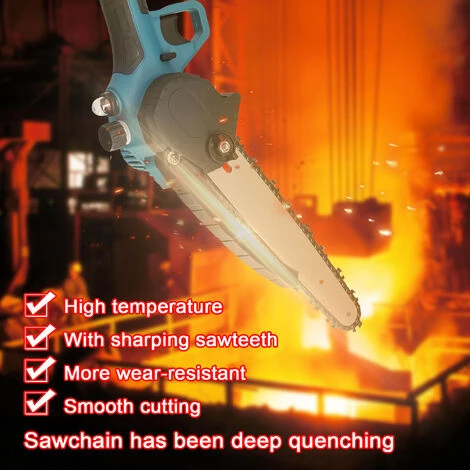 SUPERSELLER Scie à Chaîne électroportative 21V 4 Pouces + 6 Pouces + 8 Pouces Scies D'élagage électriques Portables Petit Bois Fendeur Tronçonneuse Brosse Moteur Outil De Travail Du Bois Pour Jardin Verger, Prise UE - Prise UE 5 SUPERSELLER Scie à Chaîne électroportative 21V 4 Pouces + 6 Pouces + 8 Pouces Scies D'élagage électriques Portables Petit Bois Fendeur Tronçonneuse Brosse Moteur Outil De Travail Du Bois Pour Jardin Verger, Prise UE - Prise UE – Image 5