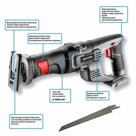 BRICOLINE Scie Alternative Sans Fil Energy + 18V, Li-Ion, Sans Batterie 5 BRICOLINE Scie Alternative Sans Fil Energy + 18V, Li-Ion, Sans Batterie – Image 5