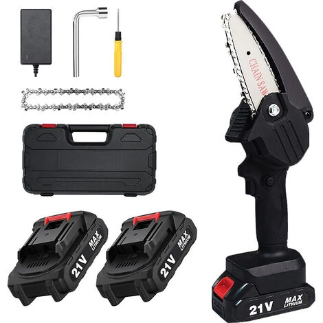 BENOBBY KIDS Tronçonneuse électrique Portative De Jardinage Noire 1 Chargeur 1 Piles (boîtier En Plastique) 1 BENOBBY KIDS Tronçonneuse électrique Portative De Jardinage Noire 1 Chargeur 1 Piles (boîtier En Plastique)