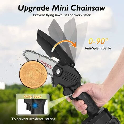 BENOBBY KIDS Tronçonneuse électrique Portative De Jardinage Noire 1 Chargeur 1 Piles (boîtier En Plastique) 2 BENOBBY KIDS Tronçonneuse électrique Portative De Jardinage Noire 1 Chargeur 1 Piles (boîtier En Plastique) – Image 2