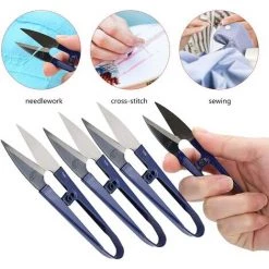Fei Yu 12pcs Portable Mini Trimming Nipper Sharp Broderie En Acier Résistant À La Corrosion Coupe-Fil De Fil Pour Broderie, Travaux D'aiguille, Couture, DIY Fait Main -Scie électrique portative Soldes 52581198 3