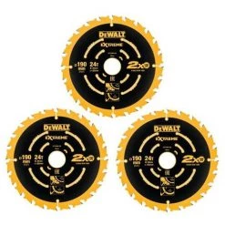 3 LAMES Pour Scie Circulaire Dewalt DT10399 190mm X 30mm X 24 T