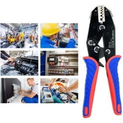 SUPERSELLER Pince à Sertir Et Coupe Cable électroportatif Outil De Sertissage à Changement Rapide 025-10 Mm² (23-7 AWG) Pince à Sertir Multifonction à Cliquet Pour Cosses à Virole Et Manchons D'extrémité De Câble Isolés 7 SUPERSELLER Pince à Sertir Et Coupe Cable électroportatif Outil De Sertissage à Changement Rapide 025-10 Mm² (23-7 AWG) Pince à Sertir Multifonction à Cliquet Pour Cosses à Virole Et Manchons D'extrémité De Câble Isolés -Scie électrique portative Soldes 52832923 3