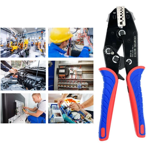 SUPERSELLER Pince à Sertir Et Coupe Cable électroportatif Outil De Sertissage à Changement Rapide 025-10 Mm² (23-7 AWG) Pince à Sertir Multifonction à Cliquet Pour Cosses à Virole Et Manchons D'extrémité De Câble Isolés 3 SUPERSELLER Pince à Sertir Et Coupe Cable électroportatif Outil De Sertissage à Changement Rapide 025-10 Mm² (23-7 AWG) Pince à Sertir Multifonction à Cliquet Pour Cosses à Virole Et Manchons D'extrémité De Câble Isolés – Image 3