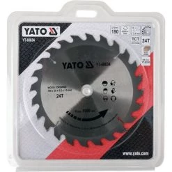 YATO Lame De Scie Circulaire - 24T - Ø20mm - Circonférence 190mm -Scie électrique portative Soldes 53059051 3