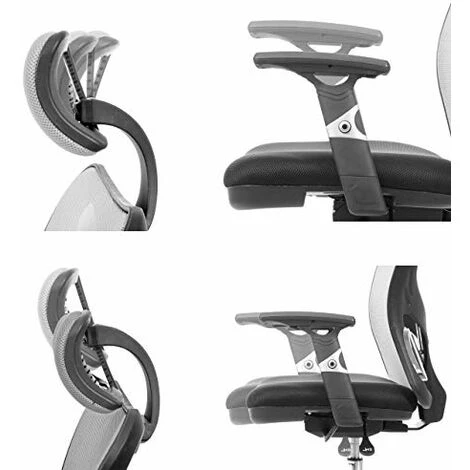 NOVA Chaise De Bureau Ergonomique Pivotante Dans Un Tissu Respirant Avec Différentes Couleurs Couleur : NOIR 4 NOVA Chaise De Bureau Ergonomique Pivotante Dans Un Tissu Respirant Avec Différentes Couleurs Couleur : NOIR – Image 4