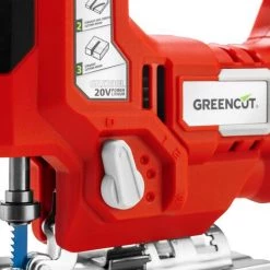 Scie Sauteuse 20V, Batterie Au Lithium NON INCLUSE, 4 Positions De Lame, Vitesse Réglable Et Profondeur De Coupe Jusqu'à 65 Mm - Greencut SRJ200L-SB -Scie électrique portative Soldes 53813060 4