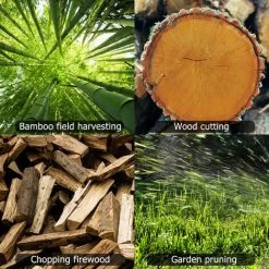 SUPERSELLER Scies D'élagage électriques Portables 21V 6 Pouces Petit Moteur De Brosse De Tronçonneuse à Fendre Le Bois Outil De Travail Du Bois à Une Main Pour Jardin Verger - Prise EU 2 Batteries -Scie électrique portative Soldes 53820084 5