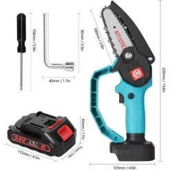 SUPERSELLER Scies Alternatives Scies Sabres D'extérieur Outils électriques Sans Fil Portables Avec Moteur De Brosse à Batterie Au Lithium Rechargeable - Prise UE -Scie électrique portative Soldes 53820847 3