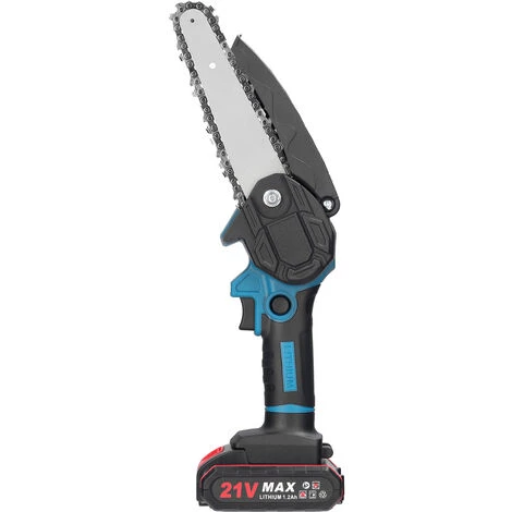 SUPERSELLER Scies D'élagage électriques Portables 21V 6 Pouces Petit Moteur De Brosse De Tronçonneuse à Fendre Le Bois Outil De Travail Du Bois à Une Main Pour Jardin Verger - Prise EU 2 Batteries 2 SUPERSELLER Scies D'élagage électriques Portables 21V 6 Pouces Petit Moteur De Brosse De Tronçonneuse à Fendre Le Bois Outil De Travail Du Bois à Une Main Pour Jardin Verger - Prise EU 2 Batteries – Image 2