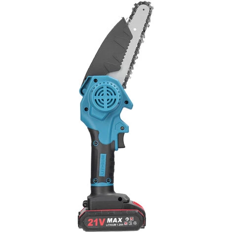 SUPERSELLER Scies D'élagage électriques Portables 21V 6 Pouces Petit Moteur De Brosse De Tronçonneuse à Fendre Le Bois Outil De Travail Du Bois à Une Main Pour Jardin Verger - Prise EU 2 Batteries 3 SUPERSELLER Scies D'élagage électriques Portables 21V 6 Pouces Petit Moteur De Brosse De Tronçonneuse à Fendre Le Bois Outil De Travail Du Bois à Une Main Pour Jardin Verger - Prise EU 2 Batteries – Image 3