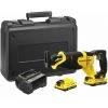 Scie Sabre Sans Fil 18V 25 Mm STANLEY FATMAX Gamme V20 - Livrée En Mallette + 2 Batteries 2 Ah Et 1 Chargeur 2Ah SFMCS300D2K-QW