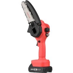 SUPERSELLER Scie Universelle électroportative Yuclam Mini Tronçonneuse Sans Fil Portable 15, 2 Cm 21 V Tronçonneuses électriques Tronçonneuse Portable à Une Main Avec Protection Contre Les éclaboussures Verrouillage De Sécurité Pour L'arbre De Jardin Couper La Coupe