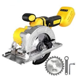 OUYIFAN Scie Circulaire Sans Balais De 125MM 5 Pouces Scie électrique Multifonctionnelle Pour Le Travail Du Bois