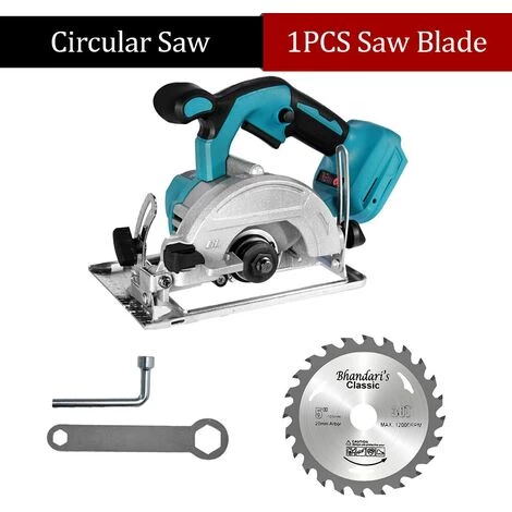 OUYIFAN Scie Circulaire Sans Balais électrique De 5 Pouces Tronçonneuse Multifonctionnelle 125MM 12000 Tr/min Outils électriques Pour Le Travail Du Bois,bleu 1 OUYIFAN Scie Circulaire Sans Balais électrique De 5 Pouces Tronçonneuse Multifonctionnelle 125MM 12000 Tr/min Outils électriques Pour Le Travail Du Bois,bleu