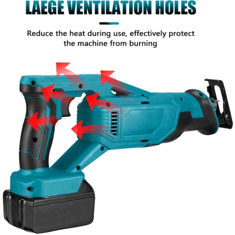 ASUPERMALL Scies à Guichet Multifonctionnelles Portables, Scies Sabre D'Extérieur, Outils Électriques Pour Couper, 1 Batterie - 1 Batterie 4 ASUPERMALL Scies à Guichet Multifonctionnelles Portables, Scies Sabre D'Extérieur, Outils Électriques Pour Couper, 1 Batterie - 1 Batterie – Image 4