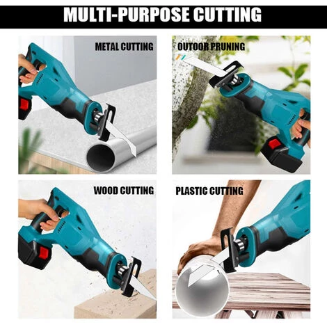ASUPERMALL Scies à Guichet Multifonctionnelles Portables, Scies Sabre D'Extérieur, Outils Électriques Pour Couper, 1 Batterie - 1 Batterie 5 ASUPERMALL Scies à Guichet Multifonctionnelles Portables, Scies Sabre D'Extérieur, Outils Électriques Pour Couper, 1 Batterie - 1 Batterie – Image 5