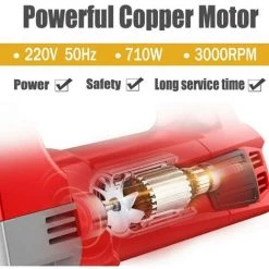 TEETOK Scie Sauteuse ¨¦lectrique 710 W 3000 Tr/min Pour Bois M¨¦tal Plastique Avec 3 Lames De Coupe -Scie électrique portative Soldes 54726896 4