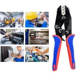 SUPERSELLER Pince à Sertir Et Coupe Cable électroportatif Pince à Sertir à Changement Rapide 2.5-6mm² (14-10 AWG) Pince à Sertir Multifonction à Cliquet Pour Bornes De Connexion Photovoltaïques -Scie électrique portative Soldes 54871499 3