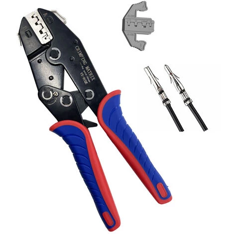 SUPERSELLER Pince à Sertir Et Coupe Cable électroportatif Outil De Sertissage à Changement Rapide 05-6 Mm² (20-10 AWG) Pince à Sertir Multifonction à Cliquet Pour Bornes Et Prises Non Isolées 2 SUPERSELLER Pince à Sertir Et Coupe Cable électroportatif Outil De Sertissage à Changement Rapide 05-6 Mm² (20-10 AWG) Pince à Sertir Multifonction à Cliquet Pour Bornes Et Prises Non Isolées – Image 2