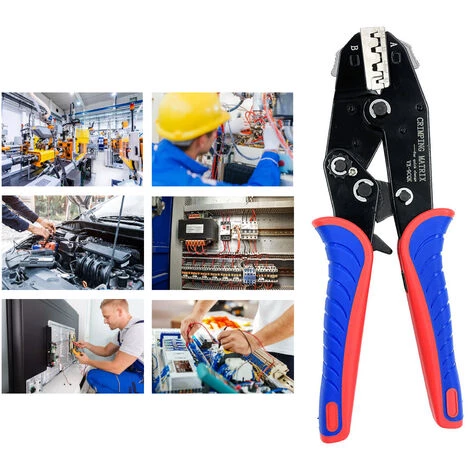 SUPERSELLER Pince à Sertir Et Coupe Cable électroportatif Outil De Sertissage à Changement Rapide 05-6 Mm² (20-10 AWG) Pince à Sertir Multifonction à Cliquet Pour Bornes Et Prises Non Isolées 3 SUPERSELLER Pince à Sertir Et Coupe Cable électroportatif Outil De Sertissage à Changement Rapide 05-6 Mm² (20-10 AWG) Pince à Sertir Multifonction à Cliquet Pour Bornes Et Prises Non Isolées – Image 3