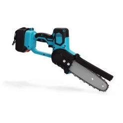 SUPERSELLER Scie à Chaîne électroportative Scie à élaguer électrique Portable à Deux Batteries 21V Rechargeable Petite Tronçonneuse à Fendre Le Bois Outil De Travail Du Bois à Une Main Pour Jardin Verger, Prise UE - Prise UE -Scie électrique portative Soldes 55283767 3
