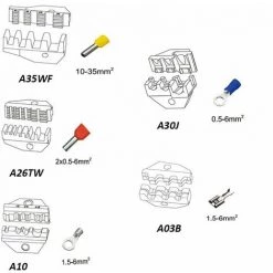 Betterlife Pince à Sertir Pour Câbles - Avec 5 Mâchoires Interchangeables - Un Tournevis - Pince à Sertir Outil De Sertissage - Un étui De Rangement 7 Betterlife Pince à Sertir Pour Câbles - Avec 5 Mâchoires Interchangeables - Un Tournevis - Pince à Sertir Outil De Sertissage - Un étui De Rangement -Scie électrique portative Soldes 55298690 3