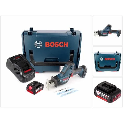 Bosch GSA 18V-LI C Scie Sabre Sans Fil 18V + 1x Batterie 5,0Ah + Coffret L-Boxx + Chargeur 1 Bosch GSA 18V-LI C Scie Sabre Sans Fil 18V + 1x Batterie 5,0Ah + Coffret L-Boxx + Chargeur