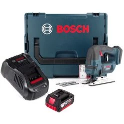 Bosch GST 18 V-LI B Professional Scie Sauteuse Sans Fil 18V + 1x Batterie 5,0Ah + Chargeur + Coffret L-Boxx -Scie électrique portative Soldes 55358714 3