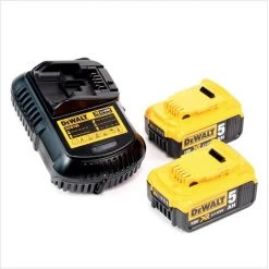 Dewalt DCS 380 18 V Scie Sabre Sans Fil + 2x Batteries DCB 184 5,0 Ah Li-Ion + Chargeur DCB 105 -Scie électrique portative Soldes 55764699 4