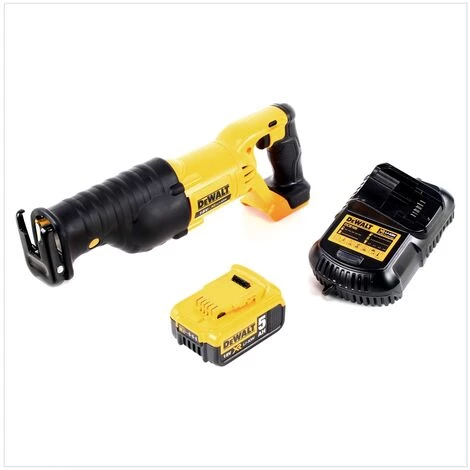 Dewalt DCS 380 18 V Scie Sabre Sans Fil + 1x Batterie DCB 184 5,0 Ah Li-Ion + Chargeur DCB 105 2 Dewalt DCS 380 18 V Scie Sabre Sans Fil + 1x Batterie DCB 184 5,0 Ah Li-Ion + Chargeur DCB 105 – Image 2