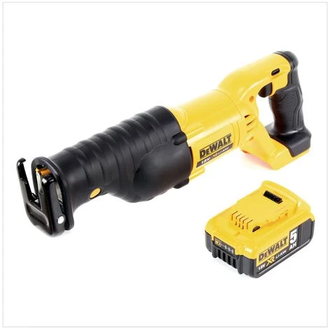 Dewalt DCS 380 18 V Scie Sabre Sans Fil + 1x Batterie DCB 184 5,0 Ah Li-Ion - Sans Chargeur 2 Dewalt DCS 380 18 V Scie Sabre Sans Fil + 1x Batterie DCB 184 5,0 Ah Li-Ion - Sans Chargeur – Image 2
