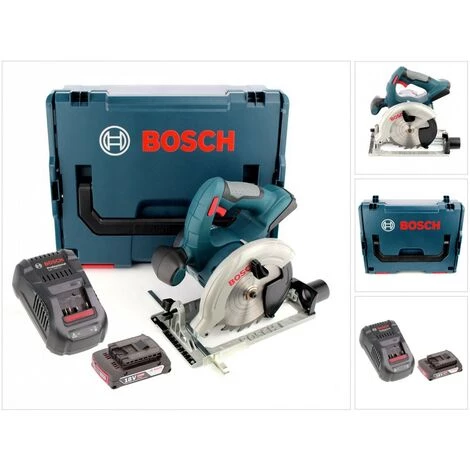 Bosch GKS 18 V-LI Professional 18 V Scie Circulaire Sans Fil Avec Boîtier L-Boxx + 1x Batterie GBA 2 Ah + Chargeur Rapide GAL 1880 1 Bosch GKS 18 V-LI Professional 18 V Scie Circulaire Sans Fil Avec Boîtier L-Boxx + 1x Batterie GBA 2 Ah + Chargeur Rapide GAL 1880