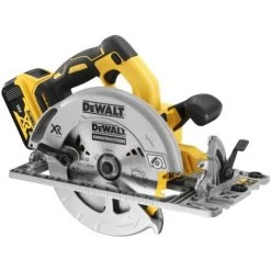 DEWALT Scie Circulaire XR 18V 5Ah LiIon Brushless 184mm Compatible Rail De Guidage 2 Batteries Coffret TSTAK