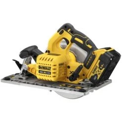 DEWALT Scie Circulaire XR 18V 5Ah LiIon Brushless 184mm Compatible Rail De Guidage 2 Batteries Coffret TSTAK -Scie électrique portative Soldes 57032226 4