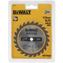DEWALT Lame De Scie Circulaire 115x95mm 24 Dents ATB Angle Dattaque 20 Pour La Coupe Du Bois Et Bois Avec Clous -Scie électrique portative Soldes 57036053 3