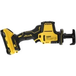 DEWALT Scie Sabre Compacte XR 18V 4Ah LiIon Brushless 2 Batteries Coffret TSTAK -Scie électrique portative Soldes 57036055 4