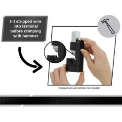 FONTAINEBLEAU Pince à Sertir Pour Marteau – Outil à Sertir Pour Cochons, Outil à Sertir Pour Câble De Batterie，noir, Une Pièce，Fonepro -Scie électrique portative Soldes 57213428 3