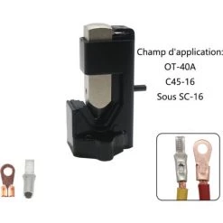 FONTAINEBLEAU Pince à Sertir Pour Marteau – Outil à Sertir Pour Cochons, Outil à Sertir Pour Câble De Batterie，noir, Une Pièce，Fonepro -Scie électrique portative Soldes 57213428 4