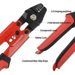 FONTAINEBLEAU Outil De Coupe Professionnel Pour Câble Métallique, 0,6 Cm, Outil à Sertir En Acier Au Carbone,rouge, Une Pièce,Fonepro 7 FONTAINEBLEAU Outil De Coupe Professionnel Pour Câble Métallique, 0,6 Cm, Outil à Sertir En Acier Au Carbone,rouge, Une Pièce,Fonepro -Scie électrique portative Soldes 57213431 3