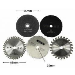 MONLY Feuilles Coupées En Alliage Circulaire De 85 MM En HSS 5pcs -Scie électrique portative Soldes 57218766 2