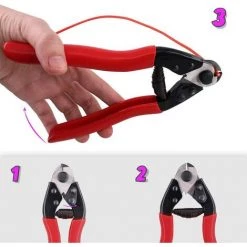 FONTAINEBLEAU Acier Inoxydable Protable Câble Métallique De Précision Vélo Coupe-câble Pour Câble De Coupe Balustrade Balustrade Bricolage Platelage Vêtements Treuils Ligne，rouge, Une Pièce，Fonepro -Scie électrique portative Soldes 57238982 5