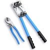 VIEWEE Pince à Sertir Réglable AWG 10-0 (6-50 Mm²) + Coupe-câble 70-0 Mm², Pince à Dénuder Coupe-câble De Batterie Kit De Pinces En Acier Professionnel Et Durable Pour électricien DIY